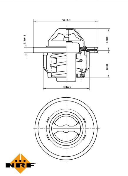 NRF Thermostat, Kühlmittel