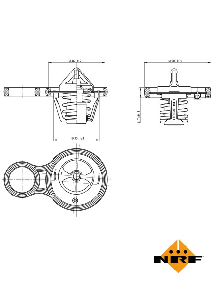 NRF Thermostat, Kühlmittel