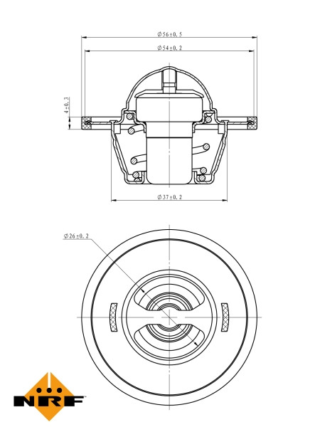 NRF Thermostat, Kühlmittel
