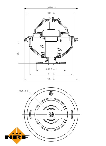 NRF Thermostat, Kühlmittel