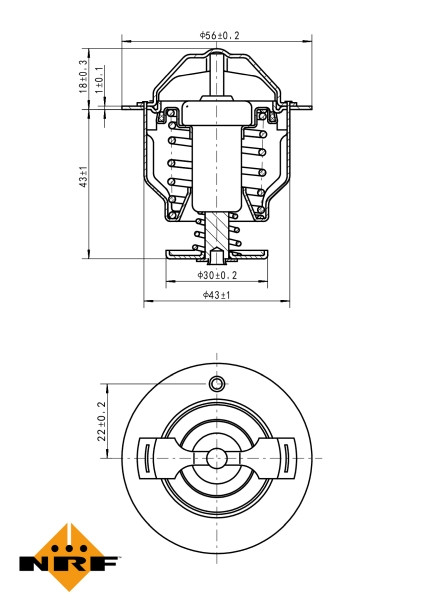 NRF Thermostat, Kühlmittel
