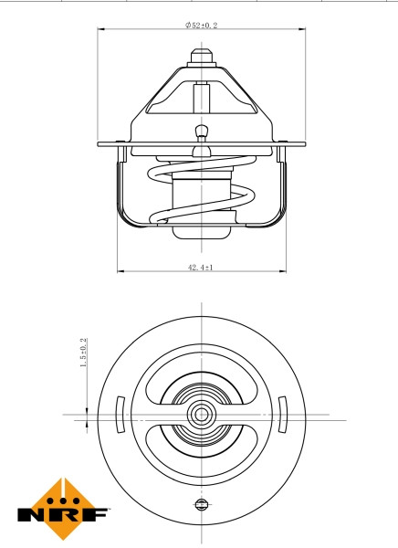 NRF Thermostat, Kühlmittel