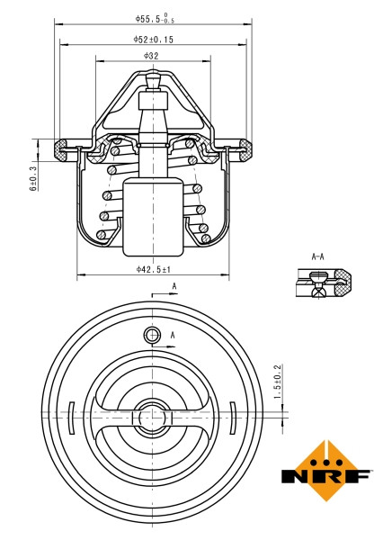 NRF Thermostat, Kühlmittel