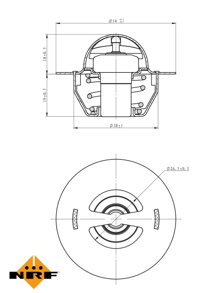 NRF Thermostat, Kühlmittel