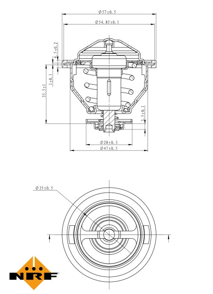 NRF Thermostat, Kühlmittel