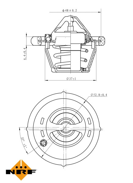 NRF Thermostat, Kühlmittel