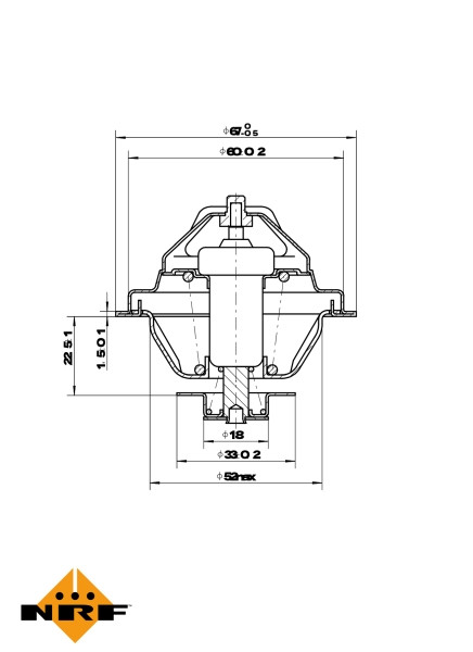 NRF Thermostat, Kühlmittel