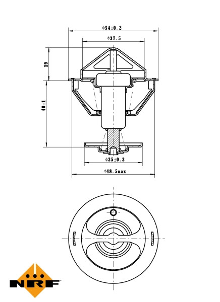 NRF Thermostat, Kühlmittel