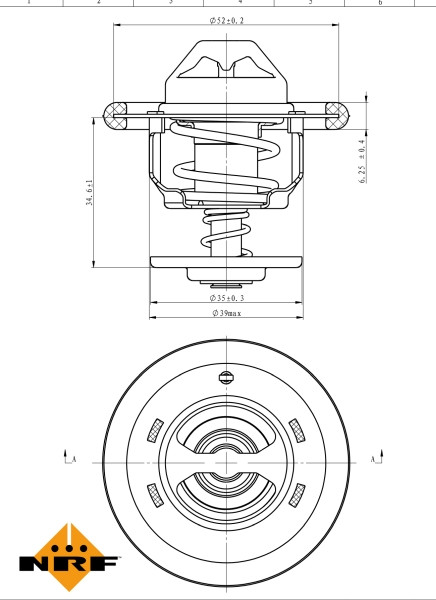 NRF Thermostat, Kühlmittel