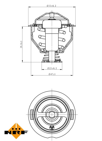 NRF Thermostat, Kühlmittel