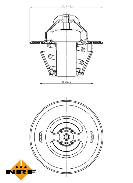 NRF Thermostat, Kühlmittel