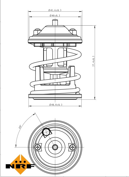 NRF Thermostat, Kühlmittel