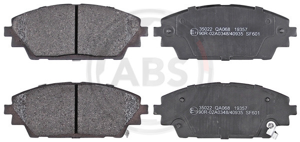 A.B.S. Bremsbelagsatz, Scheibenbremse