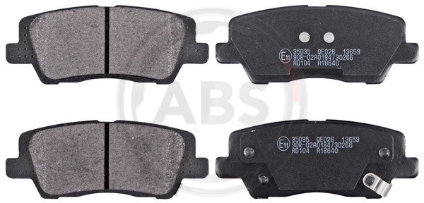 A.B.S. Bremsbelagsatz, Scheibenbremse