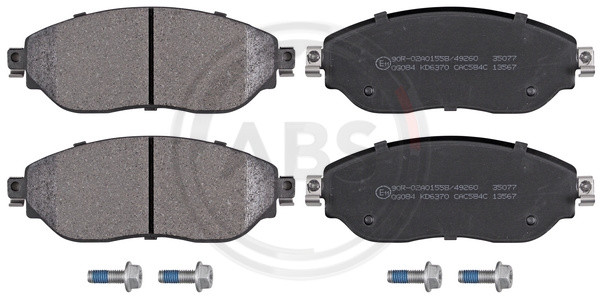 A.B.S. Bremsbelagsatz, Scheibenbremse