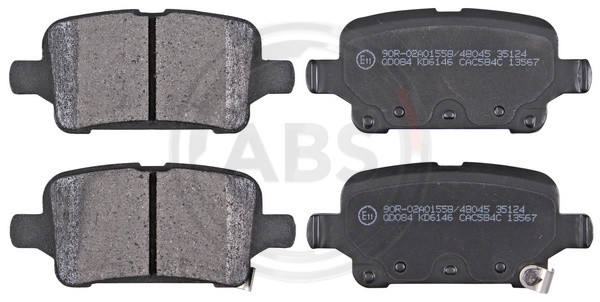 A.B.S. Bremsbelagsatz, Scheibenbremse