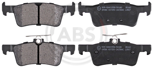 A.B.S. Bremsbelagsatz, Scheibenbremse