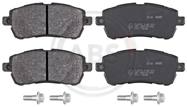 A.B.S. Bremsbelagsatz, Scheibenbremse