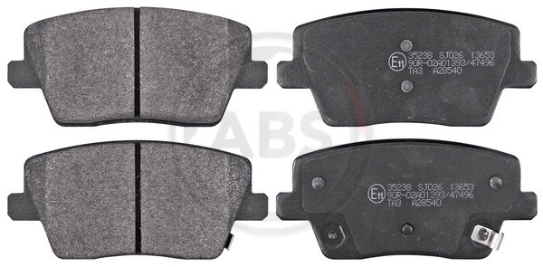 A.B.S. Bremsbelagsatz, Scheibenbremse