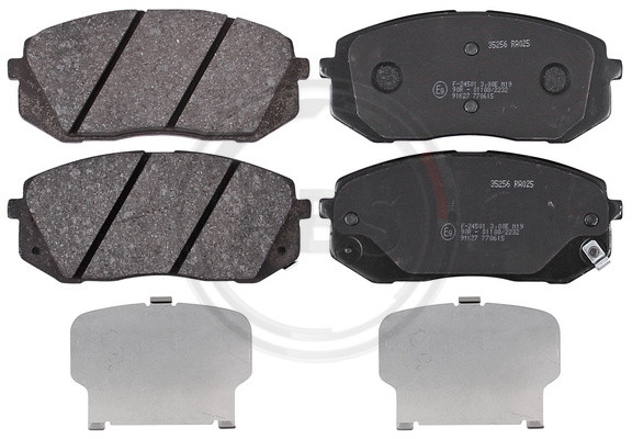 A.B.S. Bremsbelagsatz, Scheibenbremse