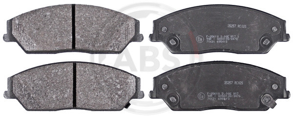 A.B.S. Bremsbelagsatz, Scheibenbremse