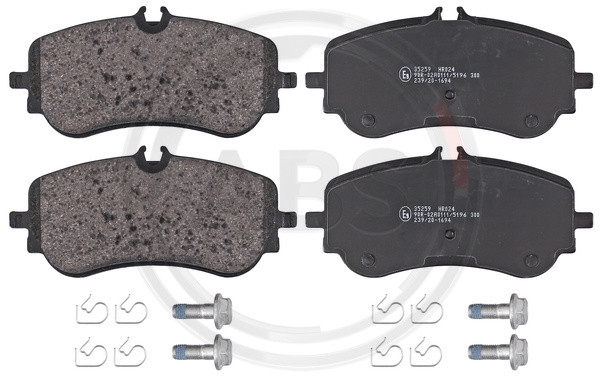 A.B.S. Bremsbelagsatz, Scheibenbremse