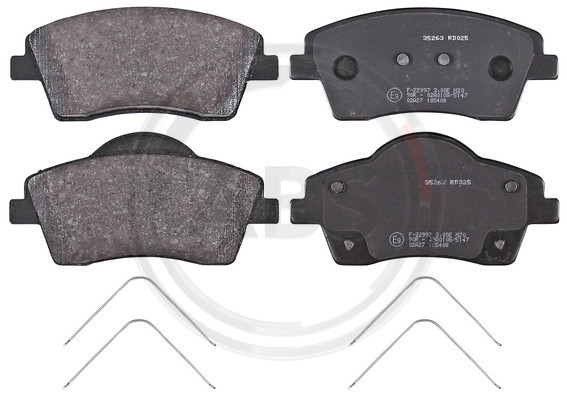 A.B.S. Bremsbelagsatz, Scheibenbremse