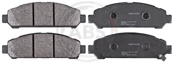 A.B.S. Bremsbelagsatz, Scheibenbremse