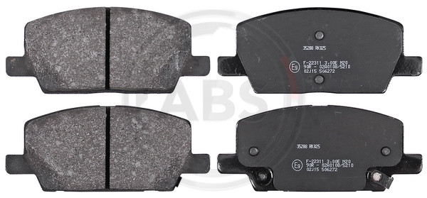 A.B.S. Bremsbelagsatz, Scheibenbremse
