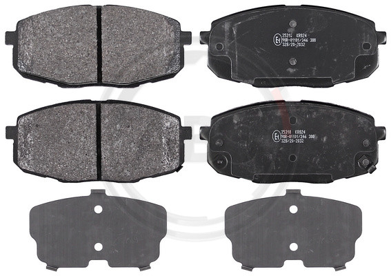 A.B.S. Bremsbelagsatz, Scheibenbremse