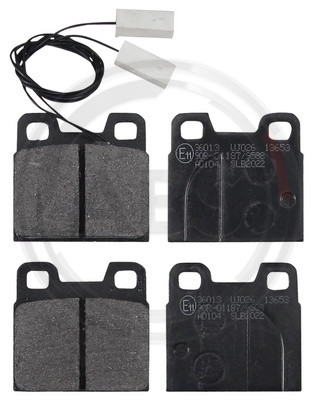 A.B.S. Bremsbelagsatz, Scheibenbremse