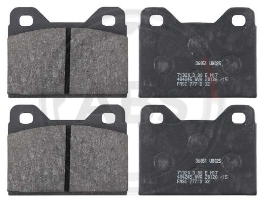 A.B.S. Bremsbelagsatz, Scheibenbremse