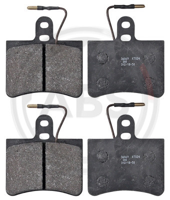 A.B.S. Bremsbelagsatz, Scheibenbremse