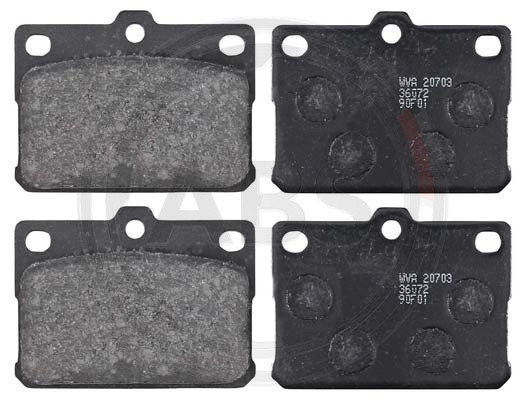 A.B.S. Bremsbelagsatz, Scheibenbremse