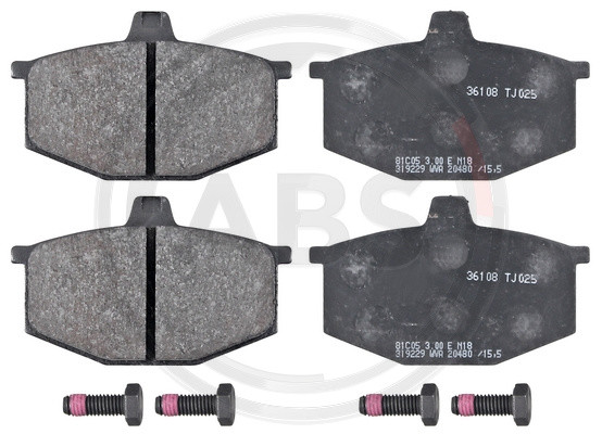 A.B.S. Bremsbelagsatz, Scheibenbremse