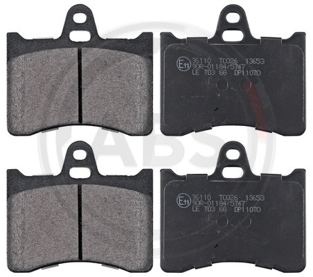 A.B.S. Bremsbelagsatz, Scheibenbremse