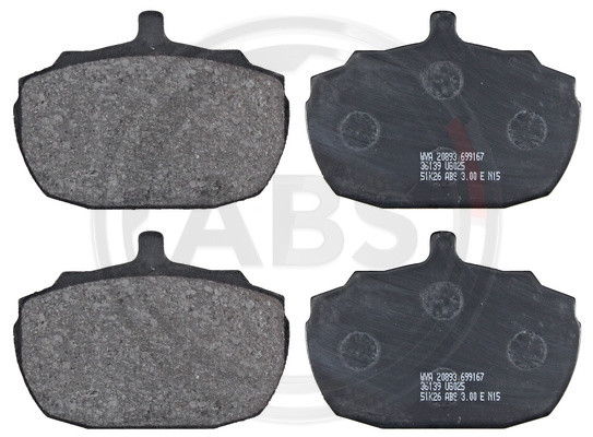 A.B.S. Bremsbelagsatz, Scheibenbremse