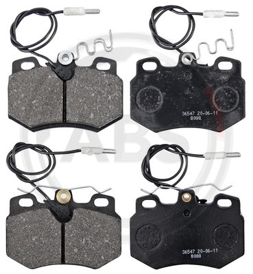 A.B.S. Bremsbelagsatz, Scheibenbremse