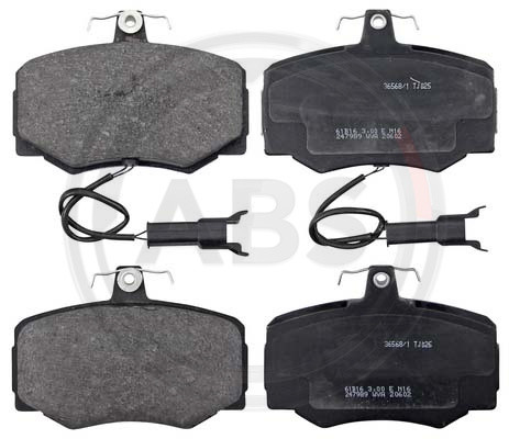 A.B.S. Bremsbelagsatz, Scheibenbremse