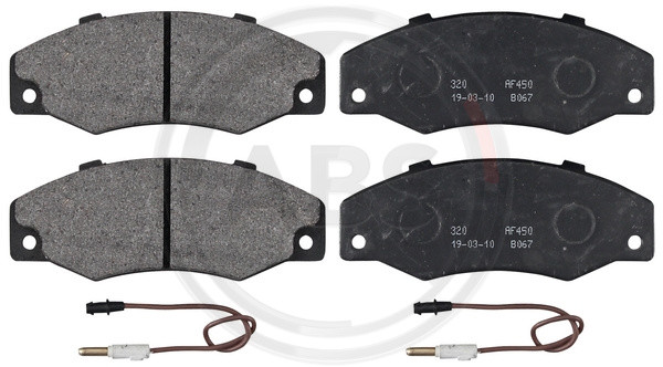 A.B.S. Bremsbelagsatz, Scheibenbremse