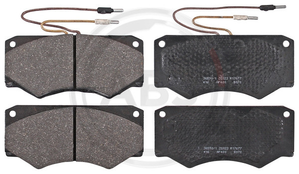 A.B.S. Bremsbelagsatz, Scheibenbremse