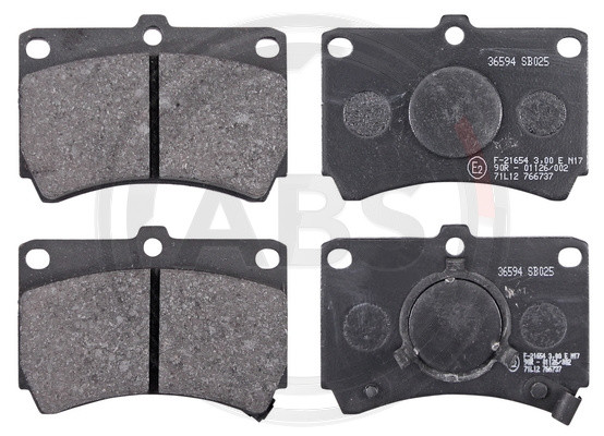 A.B.S. Bremsbelagsatz, Scheibenbremse