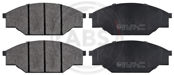 A.B.S. Bremsbelagsatz, Scheibenbremse