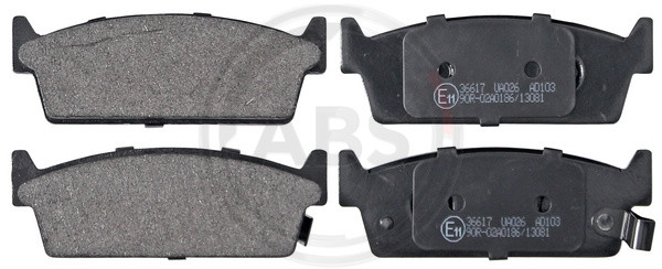 A.B.S. Bremsbelagsatz, Scheibenbremse