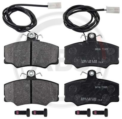 A.B.S. Bremsbelagsatz, Scheibenbremse