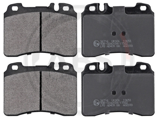 A.B.S. Bremsbelagsatz, Scheibenbremse