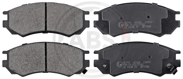 A.B.S. Bremsbelagsatz, Scheibenbremse