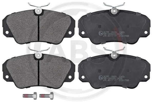 A.B.S. Bremsbelagsatz, Scheibenbremse