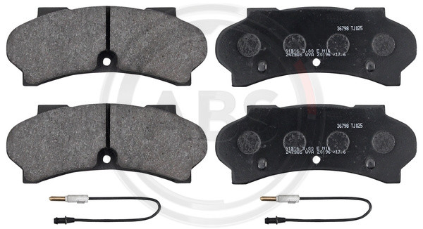 A.B.S. Bremsbelagsatz, Scheibenbremse