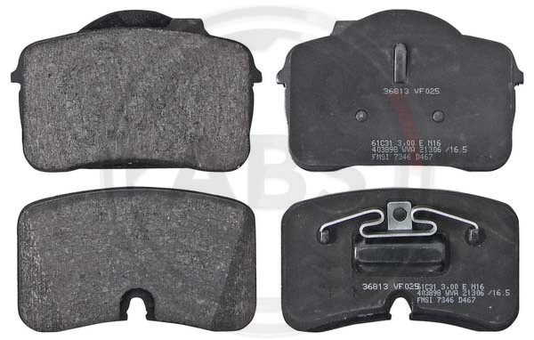 A.B.S. Bremsbelagsatz, Scheibenbremse